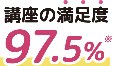 講座の満足度97.5%