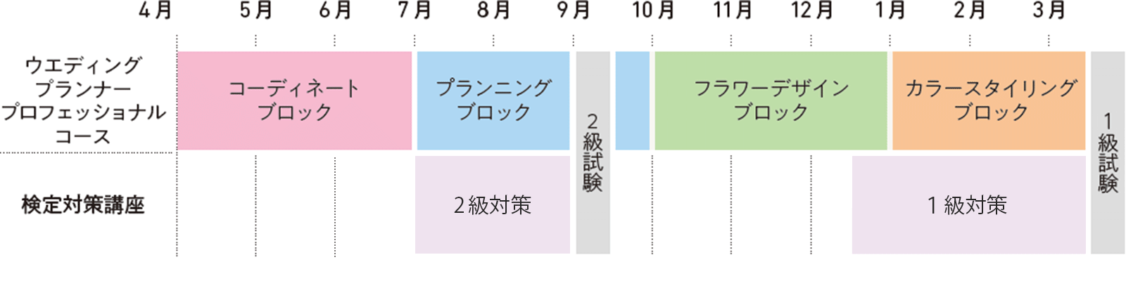 12ヶ月コース例