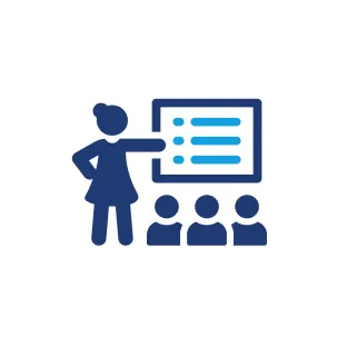 講師と受講者のアイコン