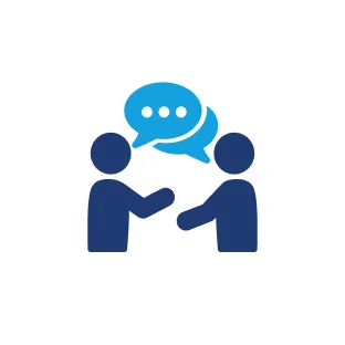 会話をしているアイコン