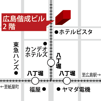 ヒューマンアカデミー広島校地図